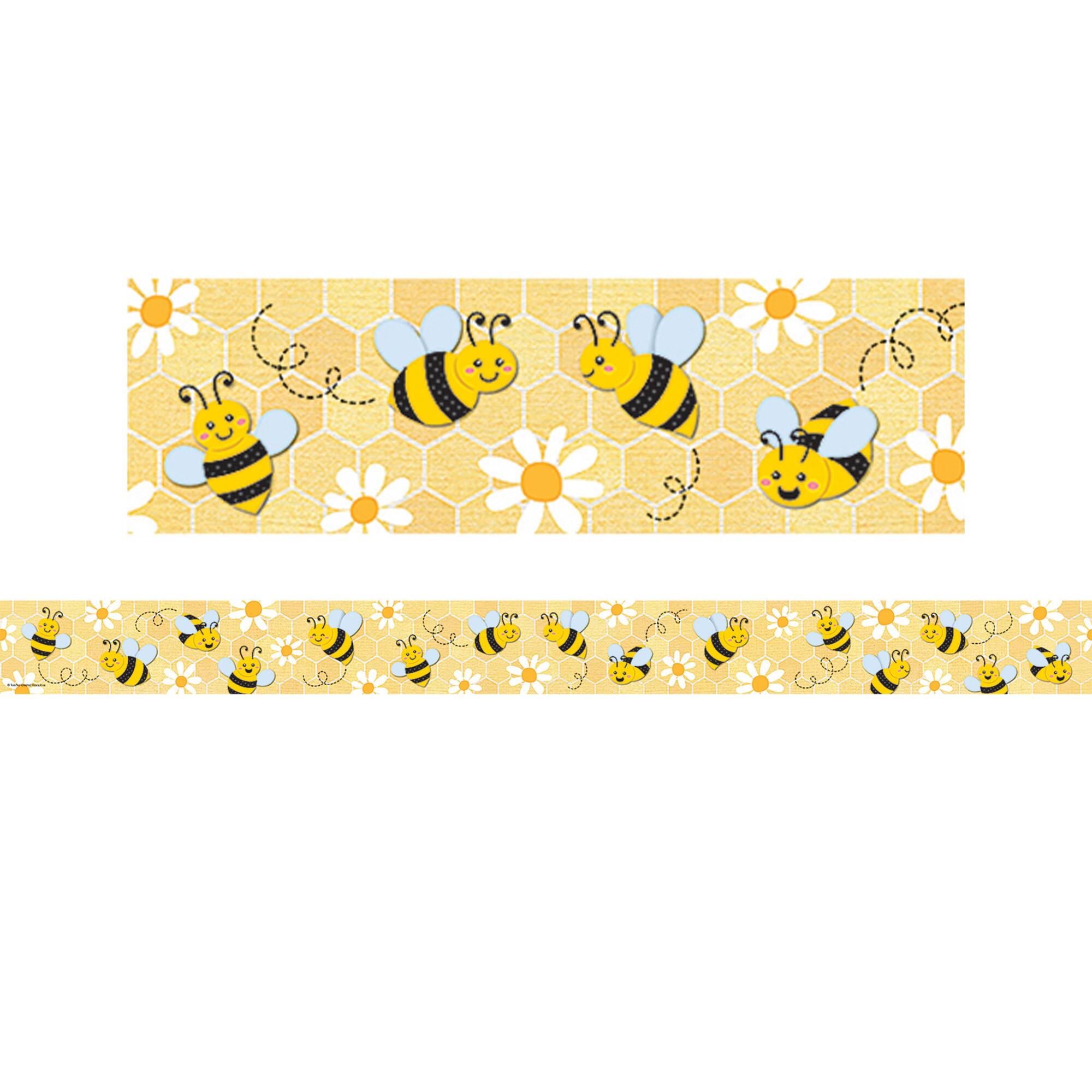 Teacher Created Resources® Buzzing Bees Straight Border Trim, 6 Packs of 12